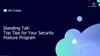 Standing Tall – Top Tips for Your Security Posture Program