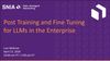 Post Training and Fine Tuning for LLMs in the Enterprise