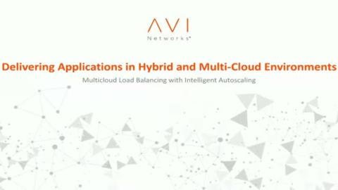 Delivering Applications in Hybrid and Multi-Cloud Environments