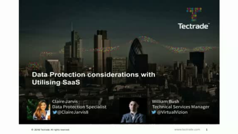Data Protection considerations with Utilizing SaaS