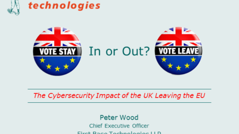 The Cyber Security Impact of the UK Leaving the EU