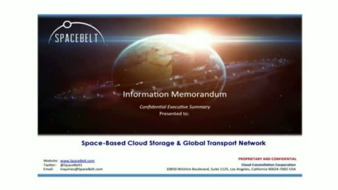 Discover Space-Based Global Cloud Storage: Network and Telecommunications