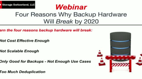 Four Reasons Why Your Backup &amp; Recovery Hardware will Break by 2020