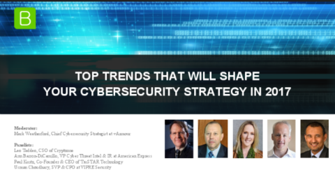 Top Trends That Will Shape Your Cybersecurity Strategy in 2017