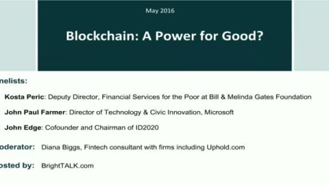Blockchain: A Power for Good?
