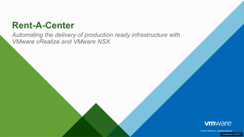Automating the Delivery of Production Ready Infrastructure With VMware vRealize