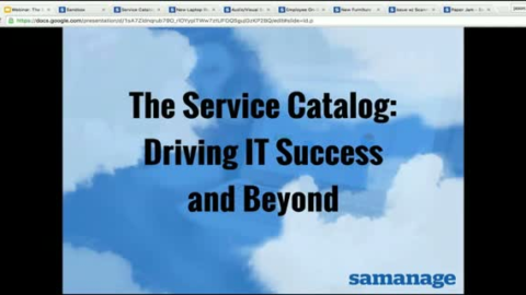 The Service Catalog: Driving IT Success and Beyond