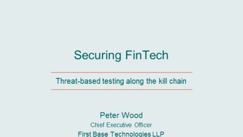 Securing FinTech: Threat-based testing along the kill chain