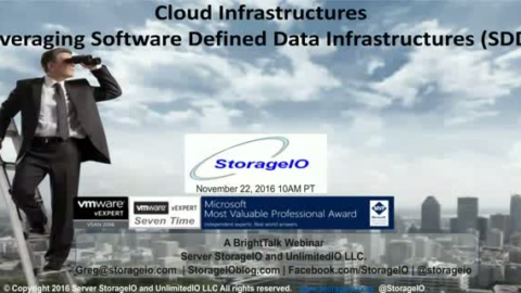 Cloud Infrastructures &ndash; Leveraging Software Defined Data Infrastructures (SDDI)