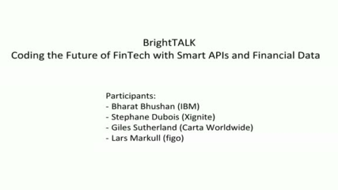 Coding the Future of FinTech with Smart APIs and Financial Data