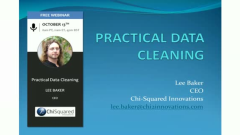 Practical Data Cleaning
