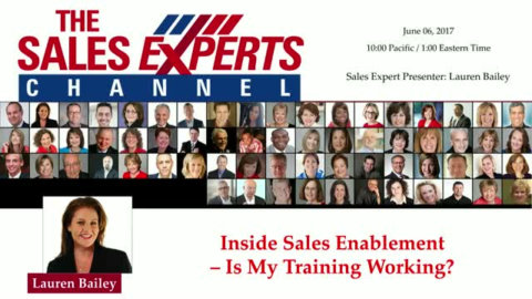 Inside Sales Enablement &ndash; Is My Training Working?