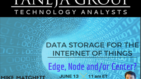 Data Storage for the Internet of Things &#8211; Edge, Node and/or Center?