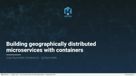 Building Geographically Distributed Microservices with Containers