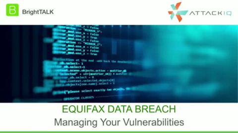 Equifax Breach and Managing Your Vulnerabilities