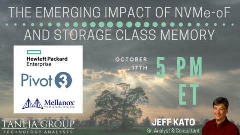 The Emerging Impact of NVMe-oF and Storage Class Memory