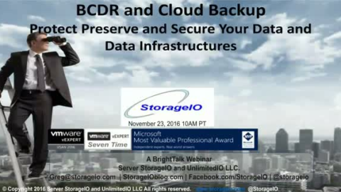 BCDR &amp; Cloud Backup &ndash; Protect Preserve &amp; Secure Your Data &amp; Infrastructure