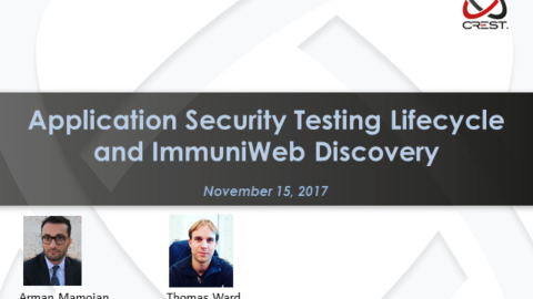 Application Security Testing Lifecycle and ImmuniWeb&reg; Discovery