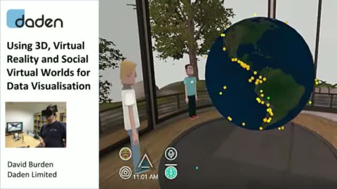 Using 3D, Virtual Reality and Social Virtual Worlds for Data Visualisation