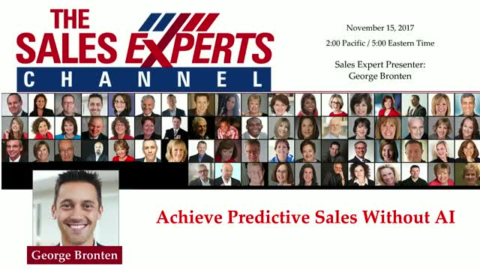 Achieve Predictive Sales Without Artificial Intelligence