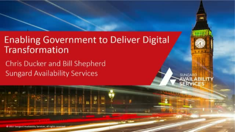 Enabling Government to Deliver Digital Transformation