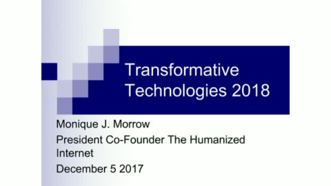 Transformative Technologies 2018: Observations, Influencers &amp; Game Changers