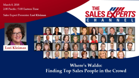 Where&#8217;s Waldo: Finding Top Sales People in the Crowd