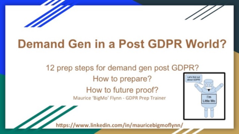 Demand Gen in a Post GDPR World?