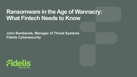Ransomware in the Age of Wannacry: What Fintech Needs to Know
