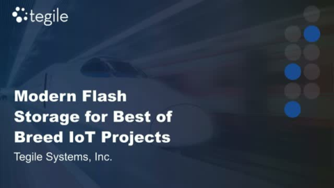 Modern Flash Storage for Best of Breed IoT Projects