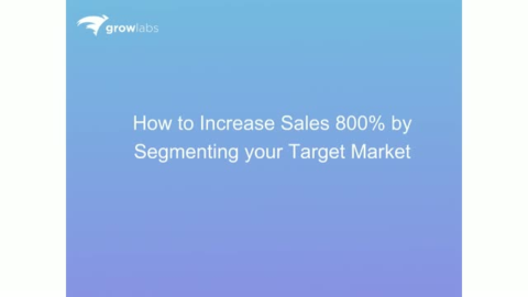 How to Increase Sales by 800% by Segmenting Your Target Market