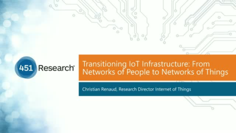 Transitioning IoT Infrastructure: From Networks of People to Networks of Things