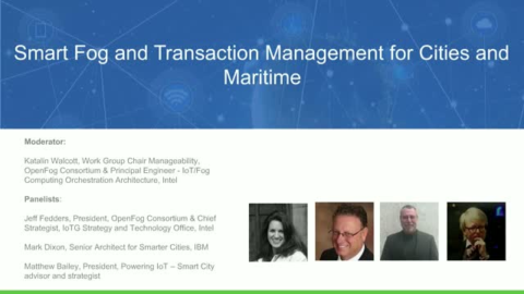 Panel: Smart Fog and Transaction Management for Cities and Maritime