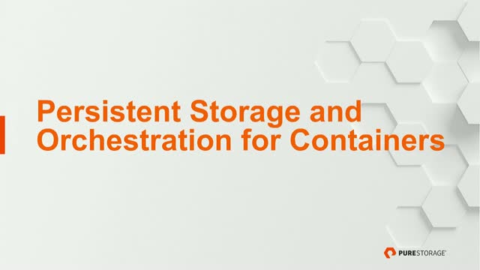 Persistent Storage for Containerized Applications