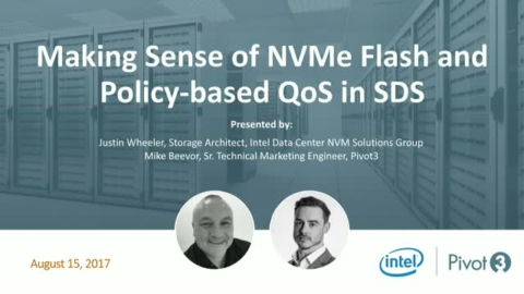 Making Sense of NVMe Flash and Policy-based QoS in SDS