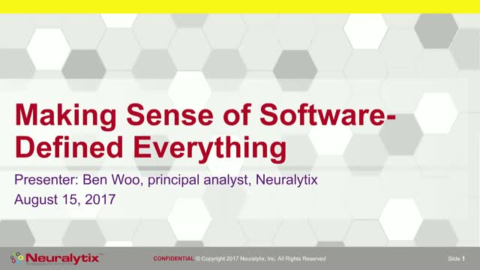 Making Sense of Software-Defined Everything