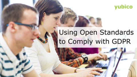 Using Open Standards to Comply with GDPR