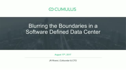 The Blurring of Boundaries in a Software-Defined Data Center