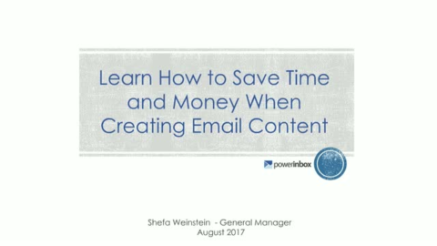 Learn How to Save Time and Money When Creating Email Content