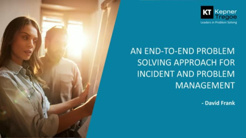 An end-to-end problem solving approach for Incident and Problem Mgmt.