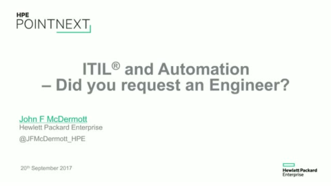 ITIL and Automation &#8211; Did we Request an Engineer?