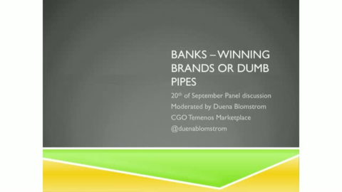 Banks &#8211; Winning Brands or Dumb Pipes