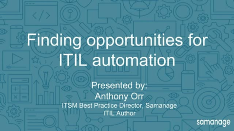 Finding opportunities for ITIL automation