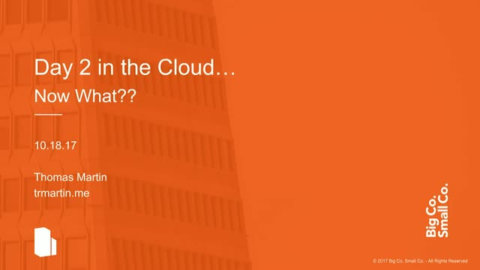 Tackling Compliance, Security &amp; Optimization in the Public Cloud