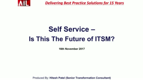 Self-Service &#8211; Is this the future of ITSM?