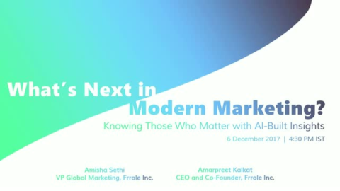 What&rsquo;s Next in Modern Marketing? Knowing Those Who Matter with AI-Built Insights