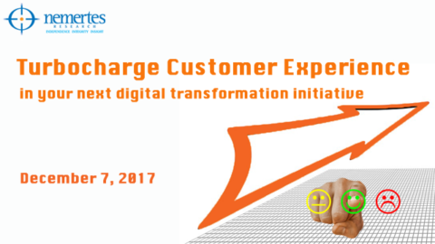 Turbocharge Customer Experience in Your Next Digital Transformation Initiative