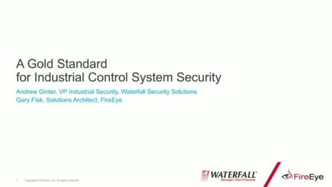 Partner Session: A Gold Standard for Industrial Control System Security