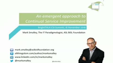 An emergent approach to Continual Service Improvement