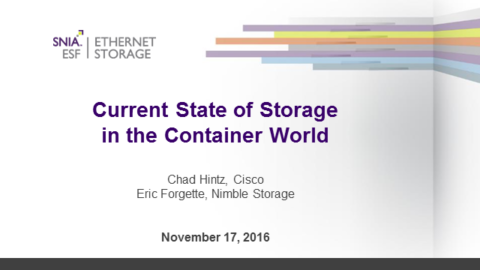 Current State of Storage in the Container World